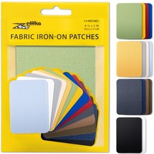 ZEFFFKA Premium Quality Fabric Iron-on Patches Inside 1-Pack, Multicolor