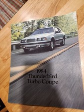 1984 Ford Thunderbird Turbo Coupe Sales Brochure Oem Original Catalog