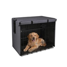 Dog Crate Cover,Heavy Duty Polyester Dog Kennel Cover for Wire Crates,Windpro...
