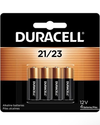 Duracell Specialty Alkaline Batteries, 21/23, 12 V, 4/pack NEW