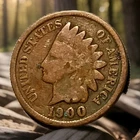 1900 Indian Head Cent Actual Coin Shown - 7