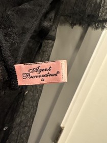Agent Provocateur ANNOUSHKA Slip L/4 NWT Black Orig. $1190 RARE! 