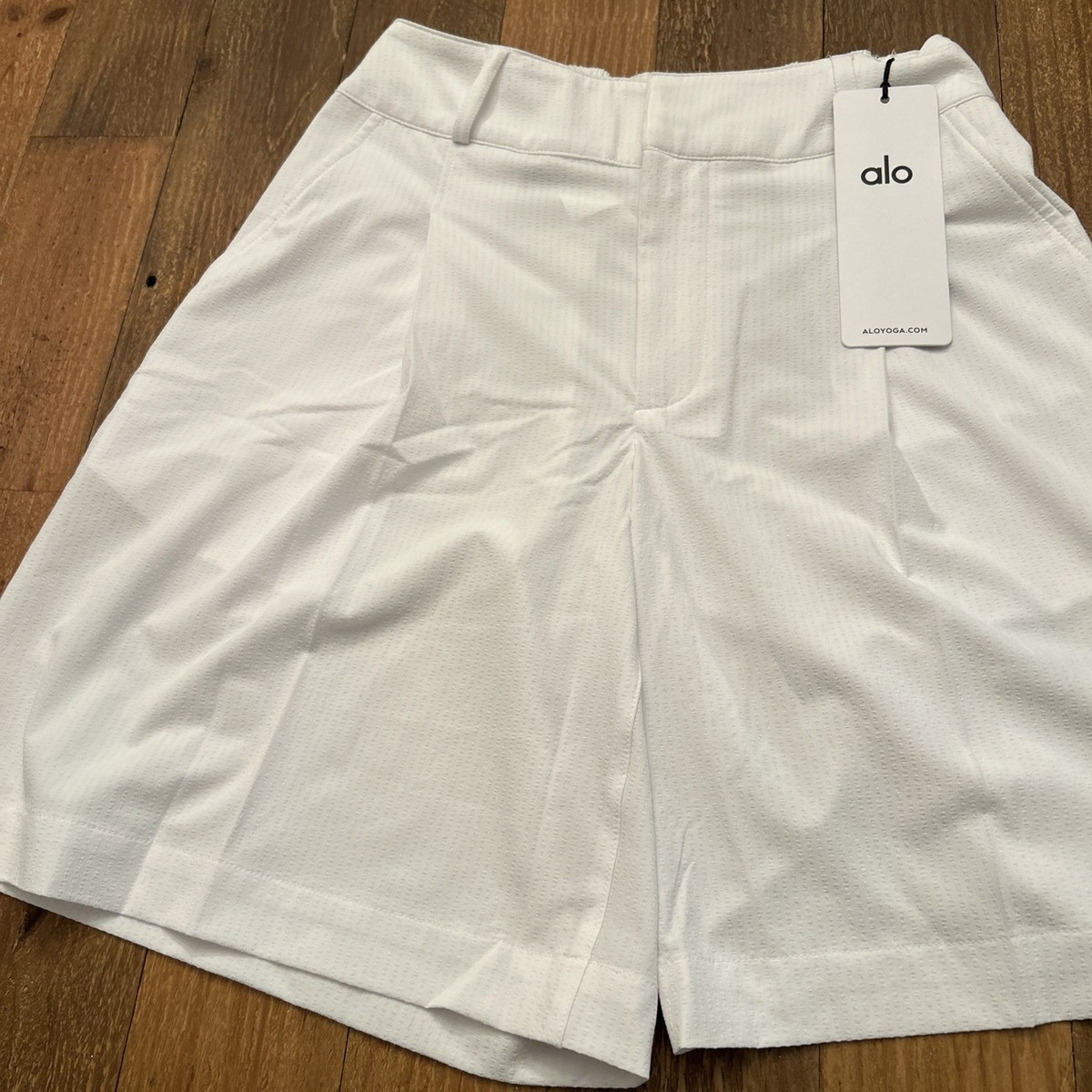Alo Yoga High-Waist Dreamscape Short in Semi Sheer White,NWT, XXS