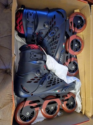 NEW Roces X35 3X110 TIF Savosin Inline Skates- Jurassic Red (Size 14)