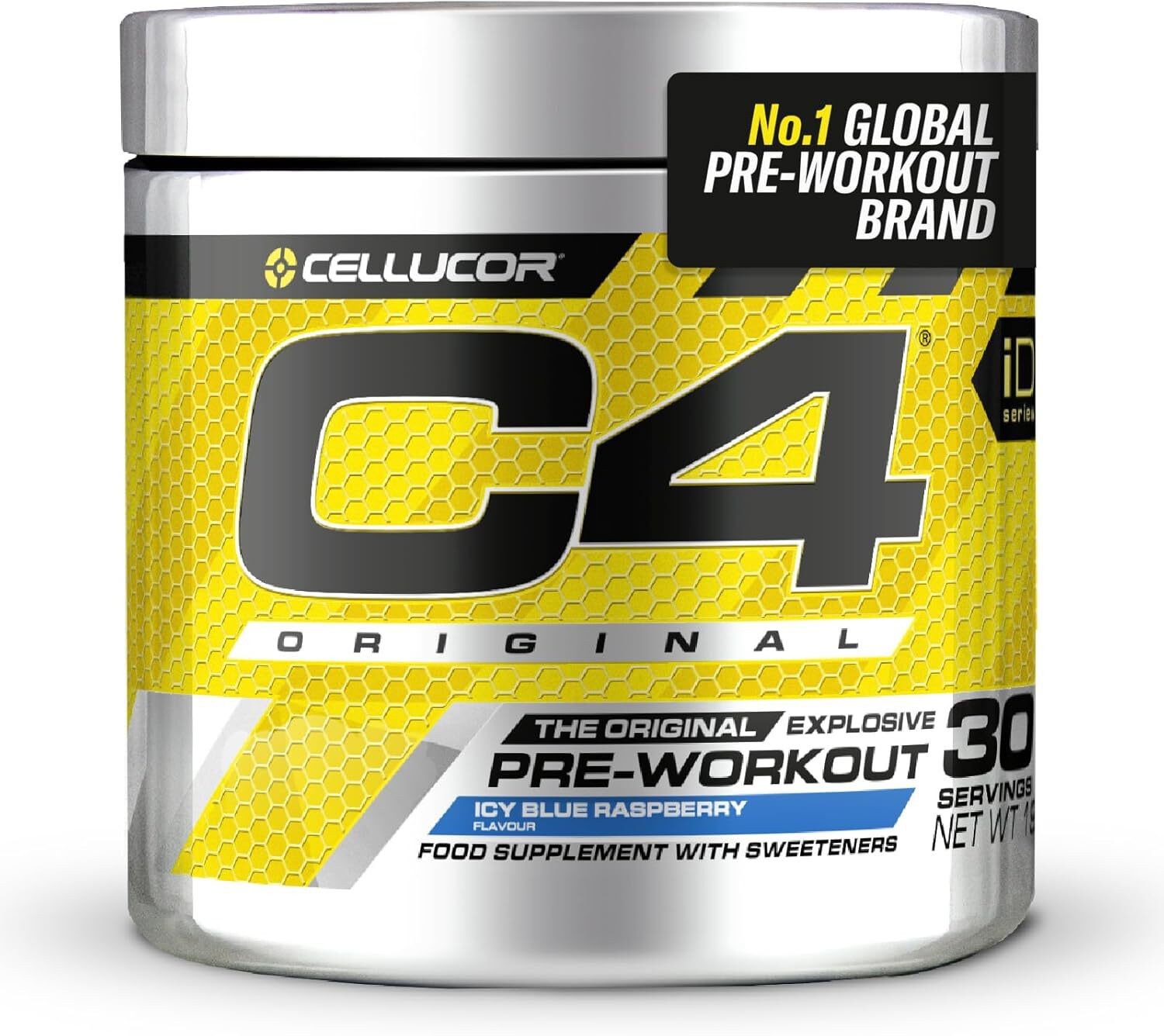 Cellucor C4 Original Pre-Workout 198 g – Icy Blue Raspberry Flavour (30 Servings