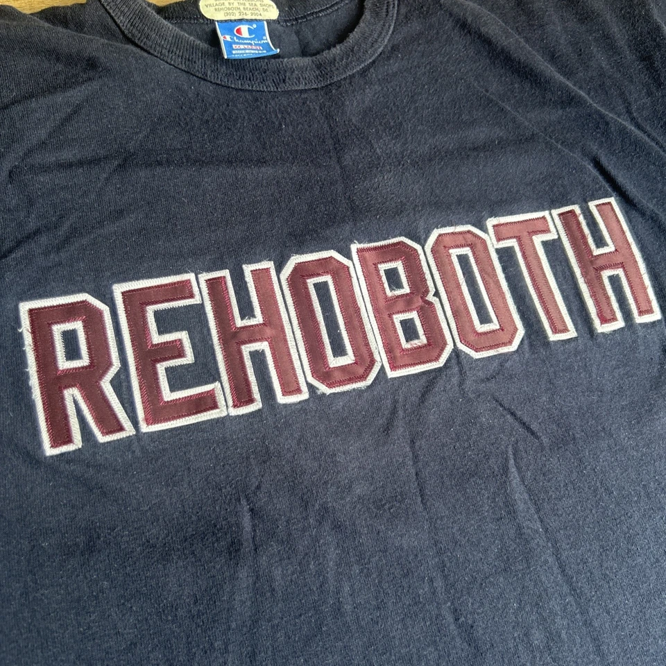 Vintage Champion 80s 90s Rehoboth Beach Delaware Crew Single Stitch T-Shirt 2XL - Image 2 of 4