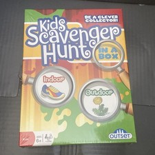 Outset Kids Scavenger Hunt In A Box For Kids Age 6 For 2 or More Players Sealed