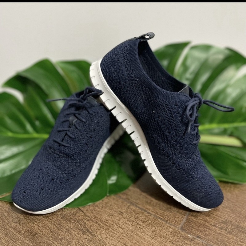 Cole Haan ZEROGRAND Stitchlite Oxfords Women's Knit Marine Blue Size 6.5