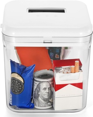 Timed Lock Box, Phone Lock Box with Timer, Rechargeable Time Locking Container,