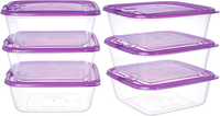 Stapelbare Frischhaltedosen Mit Deckel Klein, 700ML*6, Meal Prep Boxen, Sandwich
