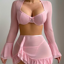 2026 New hot sale sexy wife evening night sleepwear home lingerie dress mesh