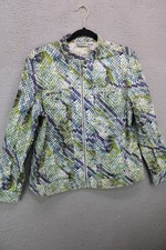 Chico's Women's Metallic Snake Print Jacket-Size 2-Pockets-Full Zip