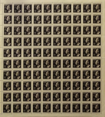 #ad Stamp Germany Bohemia Czechoslovakia Mi 131 Sheet 1943 WWII Reinhard Richard MNH $344.95