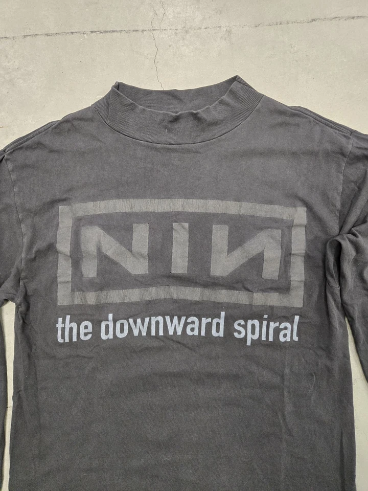 Camisa De Colección Nine Inch Nails The Downward Spiral Manga Larga 1994 Trent Reznor Foto 3 de 4