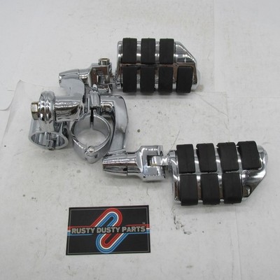Pair of Kuryakyn Longhorn Offset Dually Highway Pegs w/ 1.5'' Clamps 4574