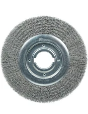 Weiler 06160 10" Medium Face Crimped Wire Wheel , .014" Steel Fill, 2" Arbor...