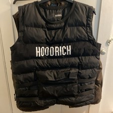 HOODRICH BODY WARMER /GILET / PADDED VEST BLACK MEDIUM PRE-OWNED EXCELLENT