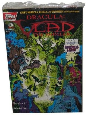 Dracula Vlad The Impaler Topps Comics (1996) Comic Book #3 w/ Cards