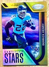 DERRICK HENRY 2022 Certified CERTIFIED STARS Mirror Gold SP  14/25 #CS-14 TITANS