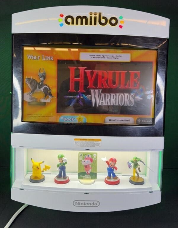 Nintendo Amiibo Retail Store Display Kiosk-100% TESTED & WORKING VERY NICE!