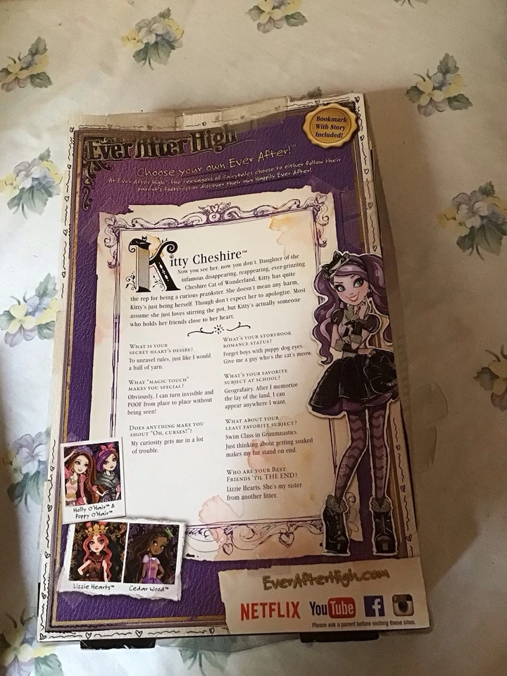 Brand New Ever After High Kitty Doll Rebel 2014 Daughter Of Cheshire Cat - Image 2 of 4