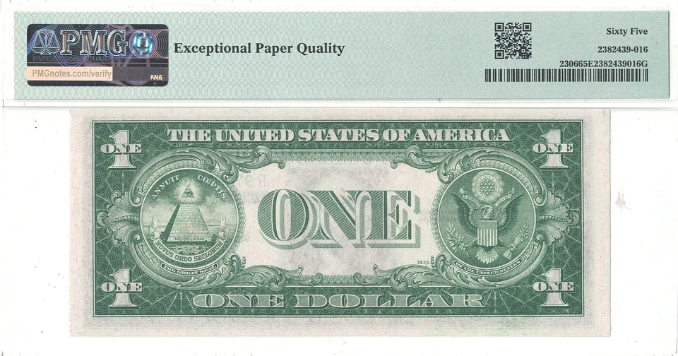 1935-A $1 North Africa Fr-2306 PMG Gem CU-65 EPQ - Image 3 of 3