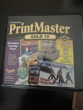 PrintMaster Gold 10  PrintMaster 7 Deluxe Broderbund Software