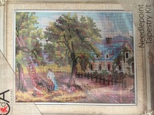 Printed needlepoint tapestry Gobelin kit With Floss Needle 20x25 Cm Rto