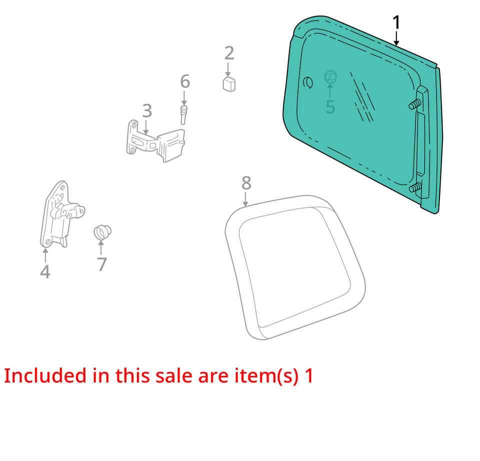 1998-2004 CHEVROLET PONTIAC VENTURE MONTANA WINDOW ASM BODY SI RR 10418635 NOVO - Imagem 2 de 3