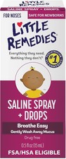 Little Remedies Saline Spray and Drops, Safe for Newborns, 0.5 fl oz