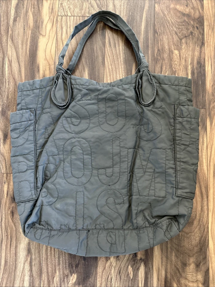 Bolso de Mano Marc Jacobs Acolchado Cartera Gris Nylon Grande Bolso de Hombro Foto 3 de 4