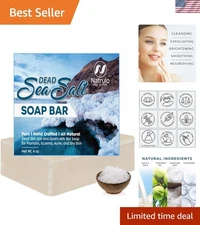 Hydrating Dead Sea Salt & Goat's Milk Soap Bar 4oz - Exfoliating Bliss