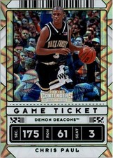 2020-21 Contenders Draft Variation Game Ticket Green Explosion 38 Chris Paul BSK