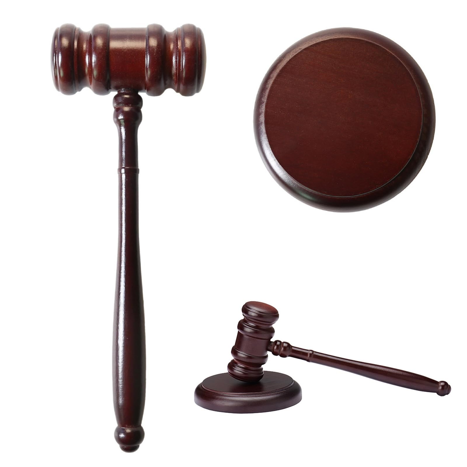 Martelletto da Avvocato e Giudice - Set in Legno per Cerimonie Legali