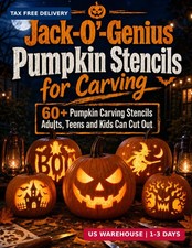 Jack-O'-Genius Pumpkin Stencils for Carving: 60 Pumpkin Carving Stencils Adults