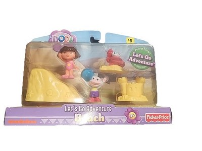 Nick Jr Dora The Explorer Let s Go Adventure Beach Fisher Price NEW