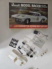 Vintage Revell Model Racer Corvette Sting Ray GT Kit 1/32 Missing Parts