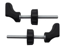 M8 8mm Quarter Round Spindle Rod Adapter 2 Pack for Pressure Mounted Baby a...