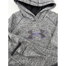Under Armour Storm ColdGear Hoodie Women's Small Gray Heather Fleece Pullover