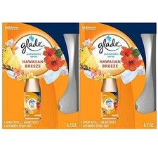Glade Automatic Spray Kit Hawaiian Breeze Air Freshener 6.2oz 2ct