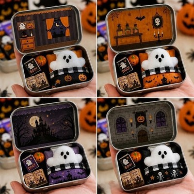 Unbranded Halloween Ghost Teddy Bear Gift Box for Party Decoration