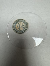 Vintage Unmarked Pocket Watch Mineral Crystal 39.40mm 17 7/16 14 7/8 8 Clear