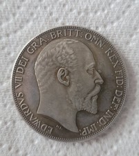 1902 Edward VII full Crown Coin, selling as a copy coin.