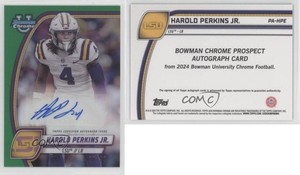 2024 Bowman U Chrome Prospect Green Refractor /99 Harold Perkins Jr #PA-HPE Auto
