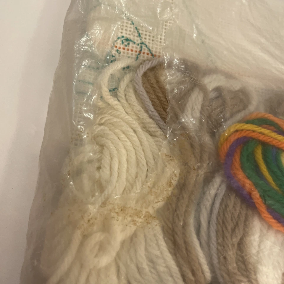 Elsa Williams Elves Christmas Stocking needlepoint kit Elf tree HTF VTG - Image 3 of 4