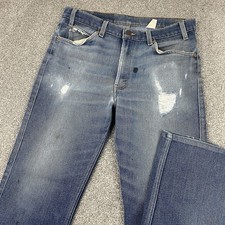 Vintage Levis Orange Tab 517 Bootcut Jeans Men 35x34 Hemmed 33x30 Western 1995