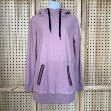 Volcom Womens Size Medium Mauve Pink Tower Pullover Ski Snow Hoodie Thumb Holes