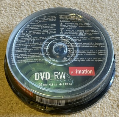 Imation Recordable DVD+RW Discs 120 Minuten 4,7 GB 10er Pack