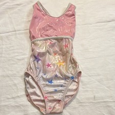 Alpha Factor Girls' Pink Sleeveless Gymnastics Leotard Leotards  Unitards
