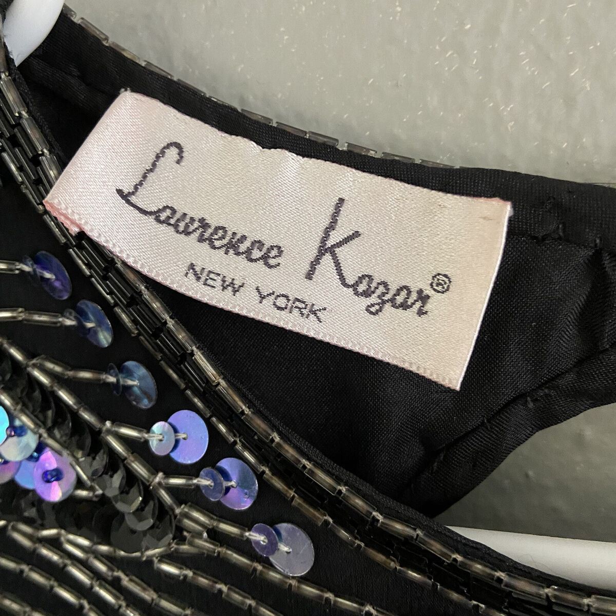 Vintage Laurence Kazar Fully Beaded Sequin 100% Silk Gown Vintage Laurence Kazar Fully Beaded Sequin 100% Silk Gown